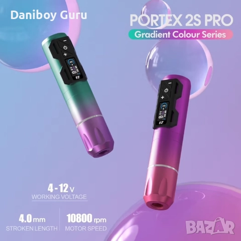 EZ P2S Pro Безжичен пистолет за татуировки - Ротационна машина за татуировки с допълнителен OLED , снимка 2 - Друга електроника - 52220560