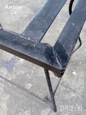 Мса от ковано желязо , 80 см  на 42  см, снимка 2 - Маси - 50397169