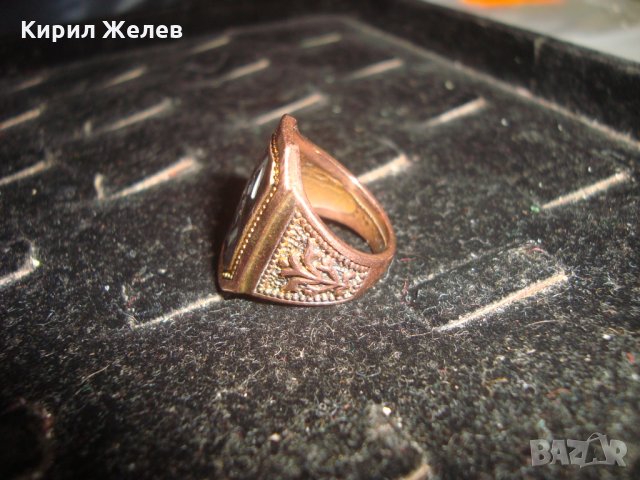 РЯДЪК ЕМАЙЛИРАН МЕДЕН ОРНАМЕНТИРАН ПРЪСТЕН 22308, снимка 6 - Пръстени - 32982946