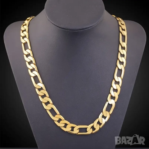 Мъжки позлатен ланец, модел "Cartier", снимка 3 - Колиета, медальони, синджири - 44802574