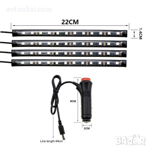 Музикална RGB LED Осветление за интериор за МПС-YF0008, снимка 5 - Аксесоари и консумативи - 43724158