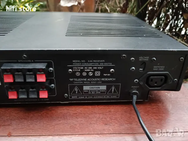 AR X-04 Acoustic Research Amp Receiver (Vintage), снимка 10 - Ресийвъри, усилватели, смесителни пултове - 48466267