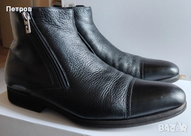 Ръчно правени кожени боти Pakerson 43, снимка 3 - Мъжки боти - 53198599