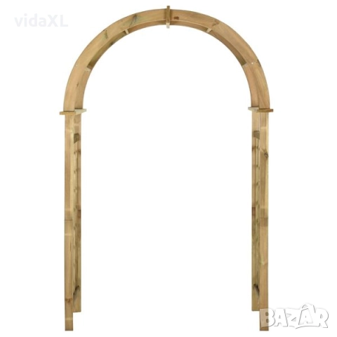 vidaXL Градинска арка, борово дърво със зелена импрегнация(SKU:43256), снимка 2 - Други - 52563305