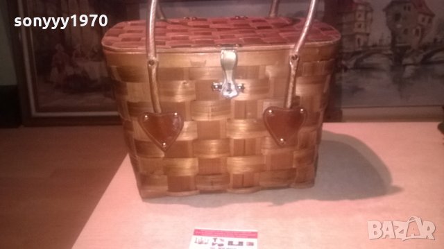 АНТИКА-ДЪРВЕНА ЧАНТА-ВНОС ШВЕИЦАРИЯ