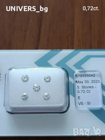 Диамант/и 0,72 ct. ,цвят "Е" 💯 % естествени ,IGI , снимка 9 - Други - 45695103