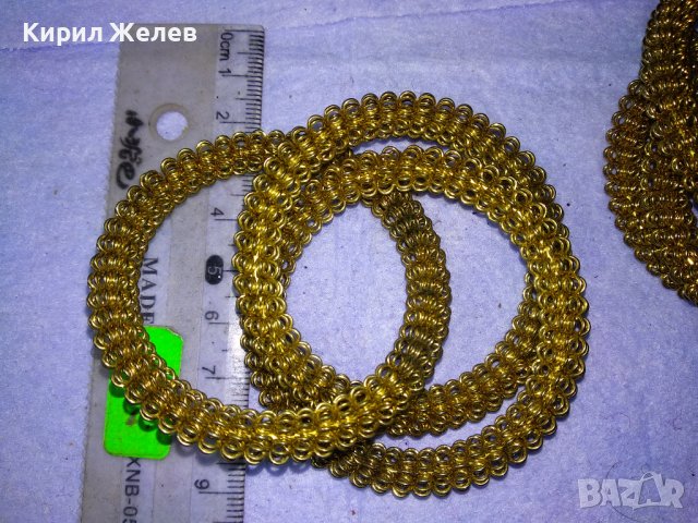 КРАСИВИ ДЕКОРАТИВНИ ЗЛАТИСТИ МЕТАЛНИ ГРИВНИЧКИ 57031, снимка 5 - Декорация за дома - 43598146