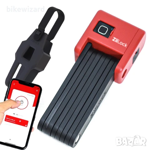 ZiiLock X Интелигентна ключалка / катинар за велосипед пръстов отпечатък приложение и Bluetooth НОВА, снимка 1