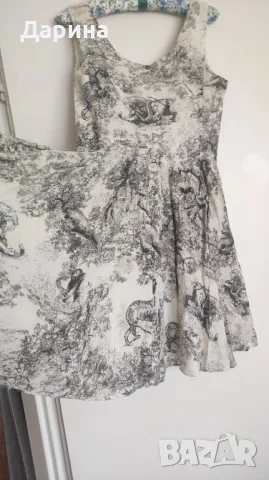 Лятна къса рокля от естествена материя, снимка 3 - Рокли - 50182041