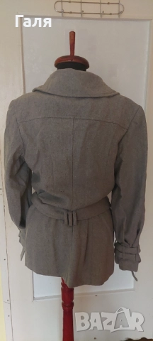 Палто сиво, късо, размер S/M, снимка 2 - Палта, манта - 52127272