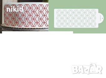 Геометрични ромбове стенсил шаблон за спрей за торта украса Scrapbooking, снимка 8 - Други - 37146241