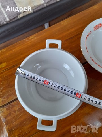 Стар Порцеланов супник #2, снимка 5 - Антикварни и старинни предмети - 32550520