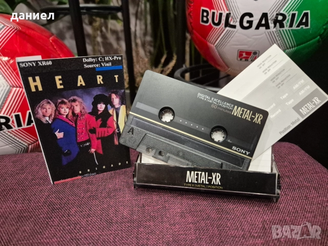 Аудио касети SONY METAL XR 60/90 - TYPE IV - метална лента с хубави записи на Simply Red и HEART , снимка 3 - Аудио касети - 52949997