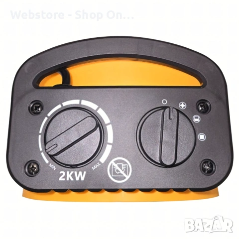 Електрически нагревател вентилатор 2kW с ръчен термостат - Идеален за бързо и ефективно отопление, снимка 9 - Вентилатори - 53592206