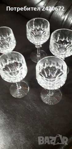 Френски  кристални чаши, снимка 3 - Чаши - 38597100