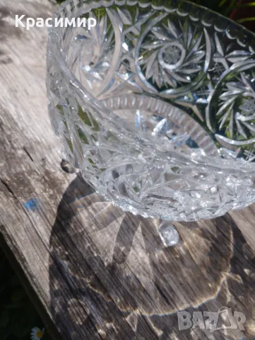 Кристална бонбониера Диаметър 15 см Височина 26 см , снимка 4 - Други - 47381641