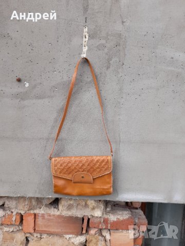 Стара дамска кожена чанта #4, снимка 1 - Антикварни и старинни предмети - 32772776