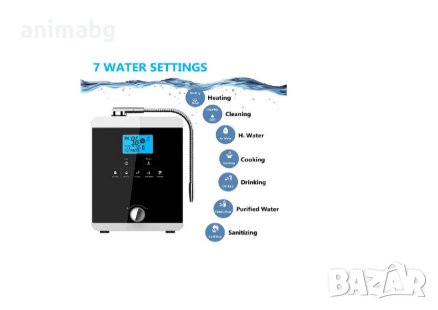 ANIMABG Многофункционален йонизатор за вода с титаниеви плочи, PH10.5-3.5, 12000 литра на филтър, снимка 4 - Друга електроника - 43840174