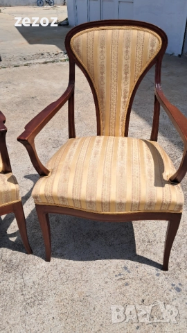 Ретро комплект махагон, снимка 3 - Дивани и мека мебел - 52649872