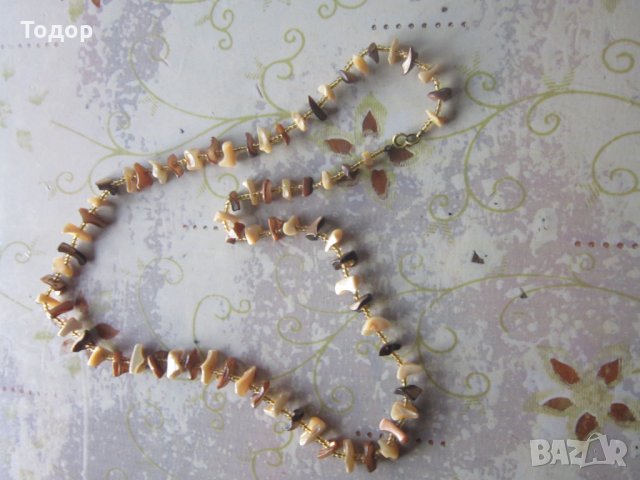 Невероятен гердан колие естествен седеф, снимка 4 - Колиета, медальони, синджири - 34780578