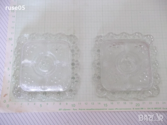 Лот от 2 бр. стъклени свещника за една свещ, снимка 4 - Колекции - 51634860