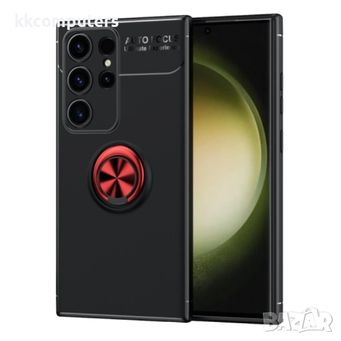 Samsung Galaxy S24 Ultra 5G Удароустойчив Ring Holder Калъф и Протектор, снимка 5 - Калъфи, кейсове - 52662167