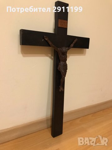 Дървен кръст с разпятие, снимка 2 - Икони - 38886553