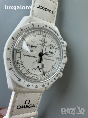 Мъжки часовник OMEGA x Swatch MoonSwatch с кварцов механизъм, снимка 4 - Мъжки - 50953561