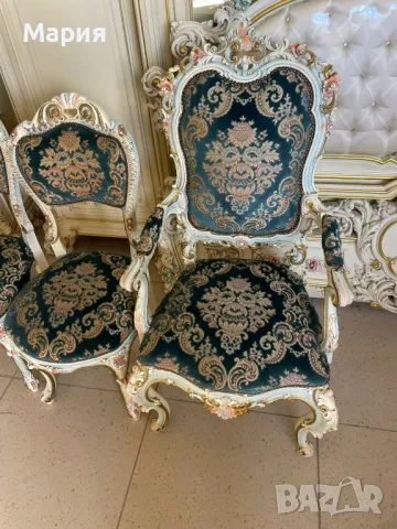 Италианска барокова трапезария 068, снимка 4 - Маси - 48757789