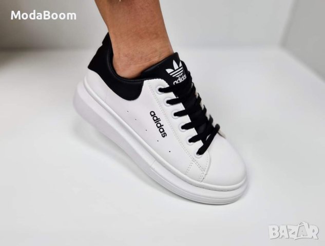 🖤🤍Adidas висококачествени бели дамски обувки🤍🖤, снимка 2 - Маратонки - 44078094