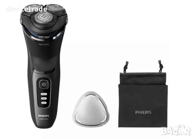 Самобръсначка Philips Shaver Series 3000 S3244/12, Мокро и сухо бръснене, снимка 1 - Електрически самобръсначки - 44931300