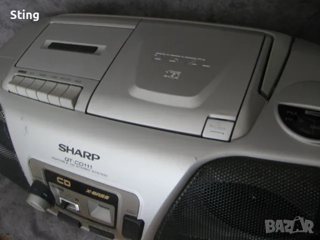 SHARP QT-CD 111 BOOMBOX Радиокасетофон CD от 80те, снимка 2 - Радиокасетофони, транзистори - 50417605