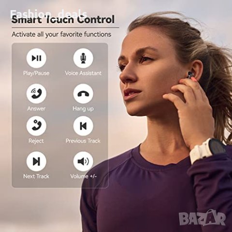 Нови Безжични слушалки Спортни с кутия за зареждане Earbuds за музика, снимка 6 - Bluetooth слушалки - 40257414