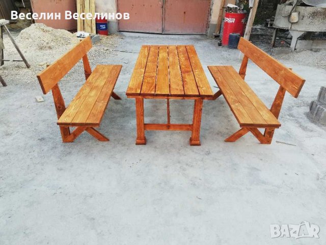 Баварски маси и пейки, снимка 14 - Градински мебели, декорация  - 24211985