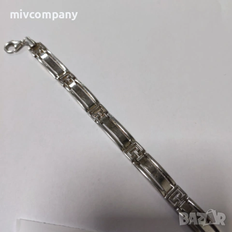 Сребърна гривна 15.30гр.22см., снимка 3 - Гривни - 53576864