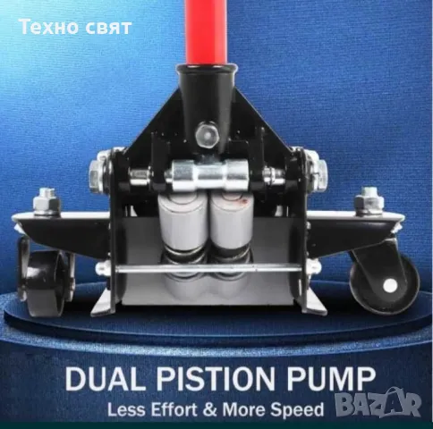 Немски нископрофилен крик KraftWorld 4 тона с две помпи Професионален, снимка 6 - Аксесоари и консумативи - 48349169