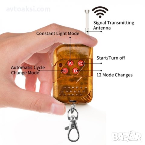 Аварийна сигнална LED лампа 4бр х 6 диода -9206T-4, снимка 5 - Аксесоари и консумативи - 43745751