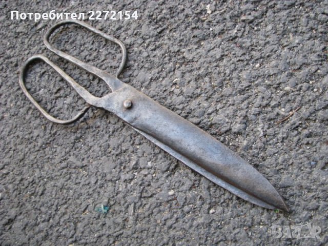 Кована абаджийска ножица, снимка 1 - Антикварни и старинни предмети - 29017158