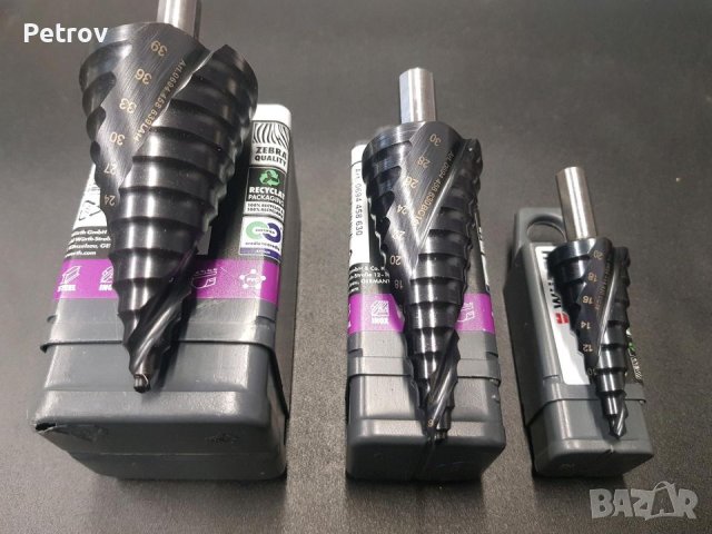 WÜRTH - MULTI PERFORMANCE HSS, TiALN - Made in Germany - 3 броя ЧИСТО НОВИ PROFI СтъпаловидниСвредла, снимка 2 - Бормашини - 40763221