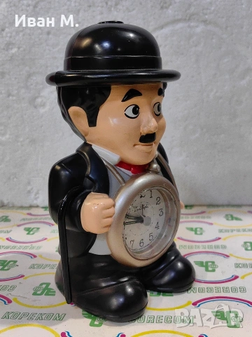 страхотен будилник на Чарли Чаплин , снимка 4 - Антикварни и старинни предмети - 53437404