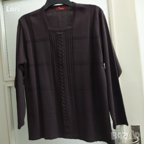 Дамска блуза, бордо, снимка 2 - Блузи с дълъг ръкав и пуловери - 43930817