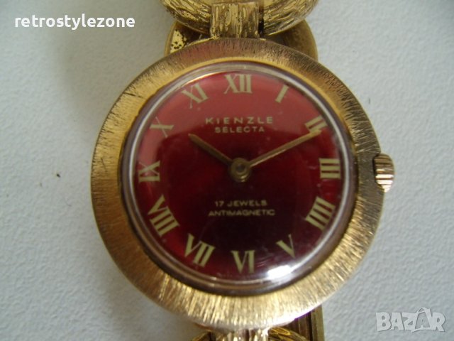 № 6491 стар часовник - KIENZLE SELECTA  - дамски  - механичен  - работещ  - с метална верижка
