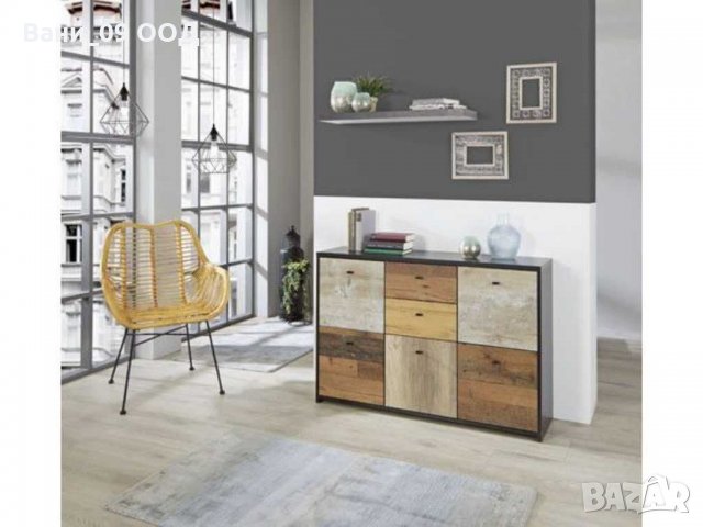 Голям ВИНТИДЖ скрин с много отделения, снимка 5 - Скринове - 32753206