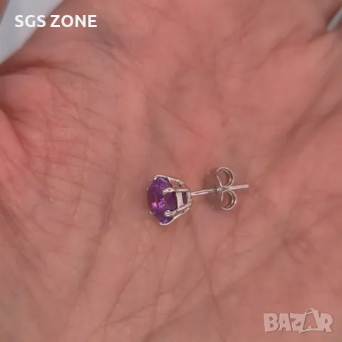 Класически Обеци с Естествени Камъни, снимка 6 - Обеци - 49630109