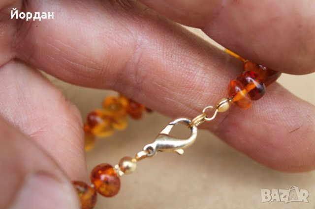 Дамски гердан кехлибар, снимка 6 - Колиета, медальони, синджири - 37990041