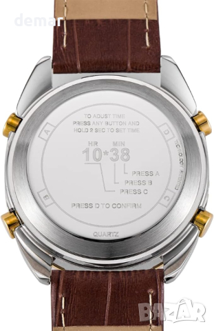 Часовник за барабани ALANO с каишка от естествена кожа с кварцова лента за ръка , снимка 6 - Мъжки - 44879832