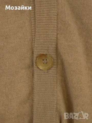 Maison Margiela луксозна вълнена жилетка с кожени кръпки размер L употребявана, снимка 6 - Суичъри - 53596421