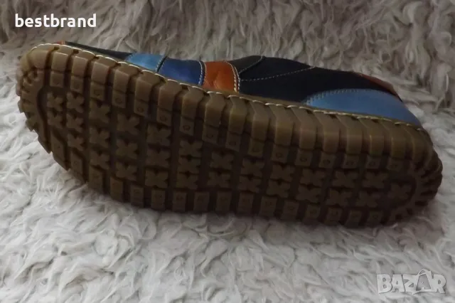 Дамски цветни обувки, естествена кожа, без връзки, код 74/129, снимка 8 - Дамски ежедневни обувки - 47630507