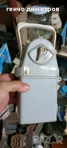 Стар миньорски фенер, снимка 2 - Антикварни и старинни предмети - 51196967