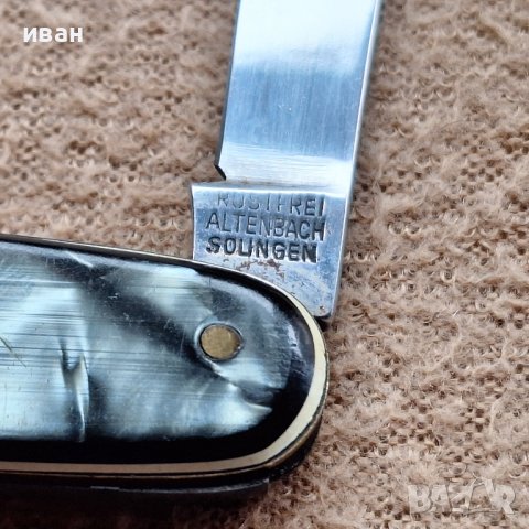 Германски джобен нож-Solingen , снимка 3 - Антикварни и старинни предмети - 43464207